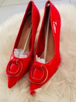 Stiletto high heels pointed toe shallow mouth